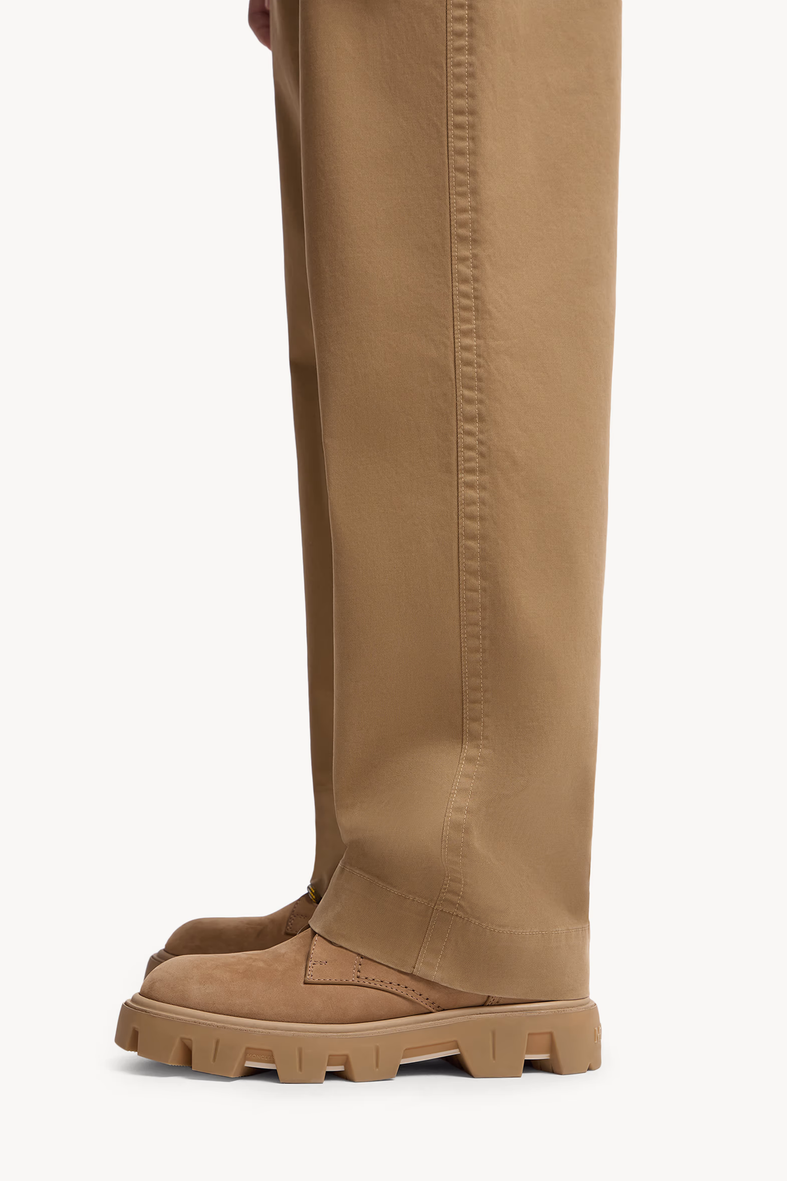 Pantalones de gabardina de algodón Hombre Beige Moncler 4